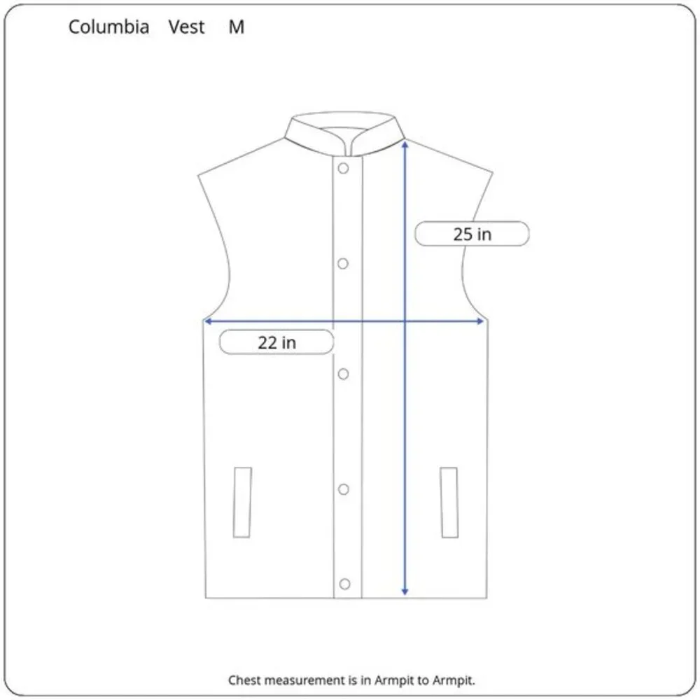 Columbia Fleece‎ Vest M Sleeveless Outdoor Casual Layering Rugged Hiking Cozy